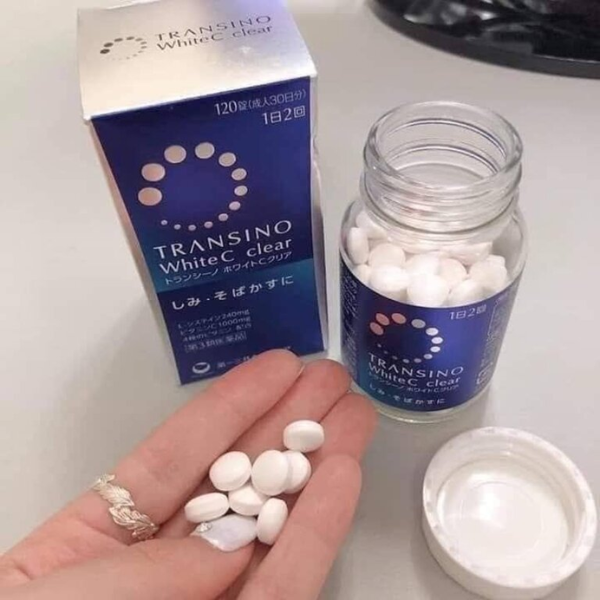 Viên Uống Trắng Da Transino White C Clear 120 Viên