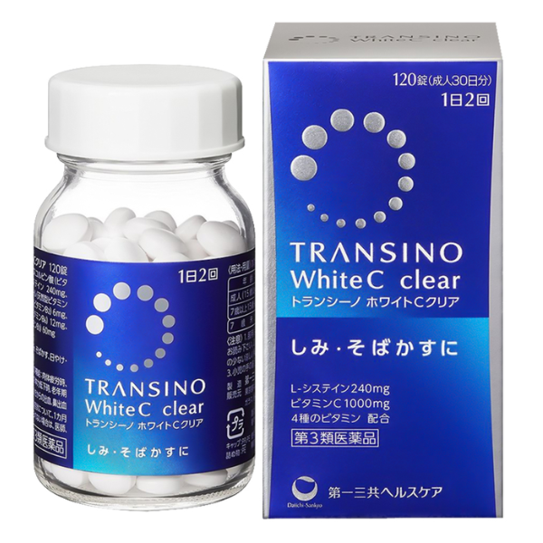 Viên Uống Trắng Da Transino White C Clear 120 Viên