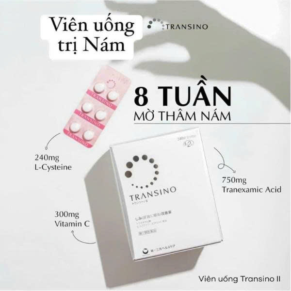 Viên Uống Transino Trị Nám Tàn Nhang 240 Viên
