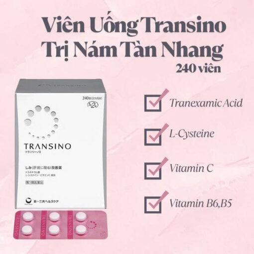 Viên Uống Transino Trị Nám Tàn Nhang 240 Viên