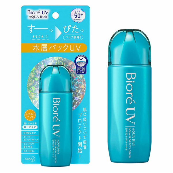 Xịt chống nắng cho tóc và da Kao Biore UV Aqua Rich Aqua Protect Mist SPF50 PA++++ 60ml