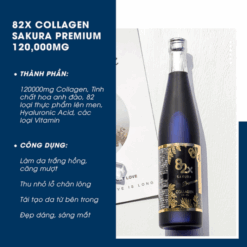 Nước Uống Collagen 82X Sakura Premium Chai 500ml