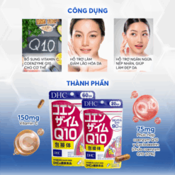 DHC Combo Viên Uống bổ Sung Collagen &C Coezyme Q10 Nhật Bản 30 Ngày