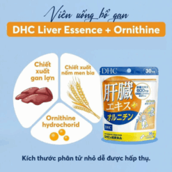 Hỗ Trợ Giải độc Gan DHC Liver Extract + Ornithine 90 Viên 30 Ngày