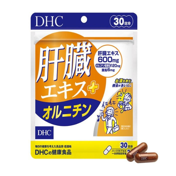Hỗ Trợ Giải độc Gan DHC Liver Extract + Ornithine 90 Viên 30 Ngày