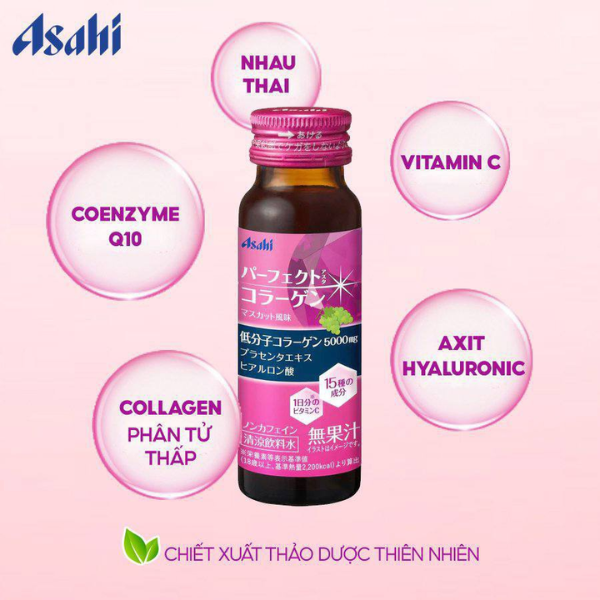 Nước Uống Collagen Asahi Perfect Asta 10 Chai x 50ml