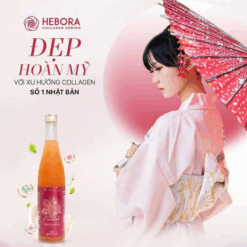 Nước Uống Hebora Collagen Enrich Damask Rose Water Chai 500ml