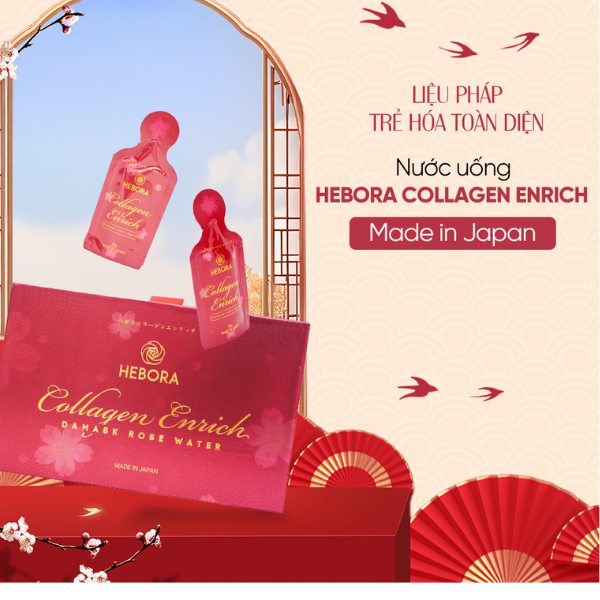 Nước Uống Hebora Collagen Enrich (Hộp 28 Túi)