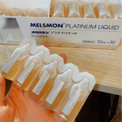 Nước Uống Nhau Thai Ngựa Melsmon Platinum Liquid Hộp 30 Ống x 10ml