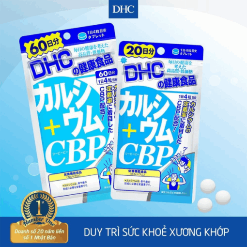Viên Uống Bổ Sung Canxi Calcium + CBP DHC 60 Ngày ( 240 Viên)