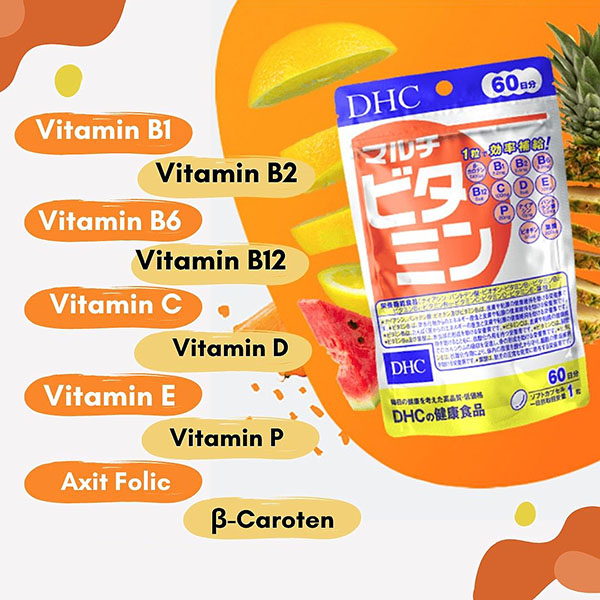 Viên Uống Bổ Sung Vitamin Tổng Hợp DHC 60 Ngày