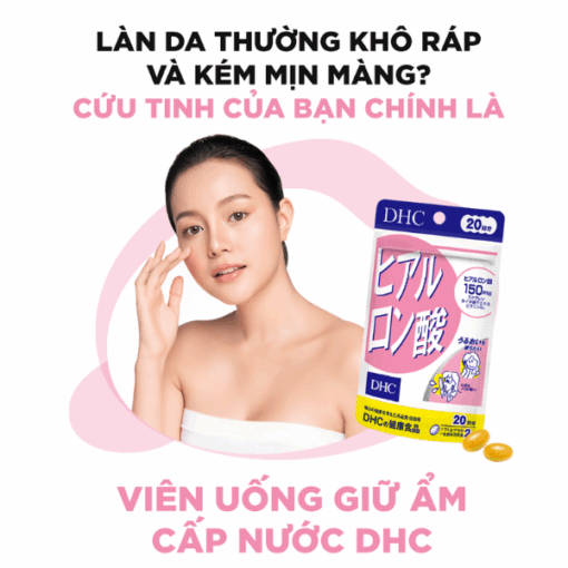 Viên Uống Cấp Nước DHC 150mg Hyaluronic Acid 20 Ngày ( 40 Viên)