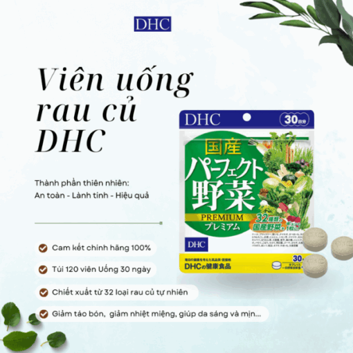 Viên Uống DHC Bổ Sung 32 Loại Củ Quả Cao Cấp 30 Ngày