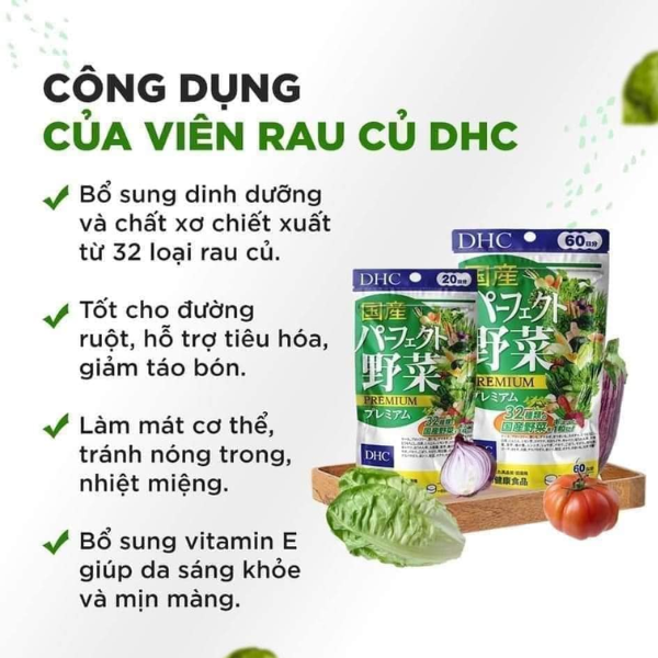 Viên Uống DHC Bổ Sung 32 Loại Củ Quả Cao Cấp 30 Ngày