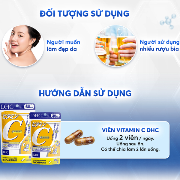 Viên Uống DHC Bổ Sung Vitamin C 20 Ngày (40 Viên)