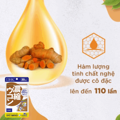 Viên Uống DHC Tinh Chất Nghệ Cô Đặc 30 Ngày Gói 60 Viên - Hàng Nhật Nội Địa