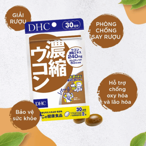 Viên Uống DHC Tinh Chất Nghệ Cô Đặc 30 Ngày Gói 60 Viên - Hàng Nhật Nội Địa