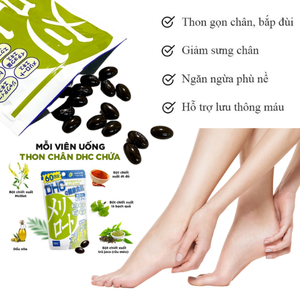 Viên Uống Giảm Mỡ Đùi DHC 20 ngày Nhật Bản (40 Viên)
