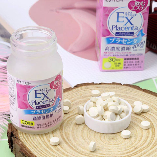 Viên Uống Nhau Thai ITOH EX Placenta 400mg Hộp 120 Viên
