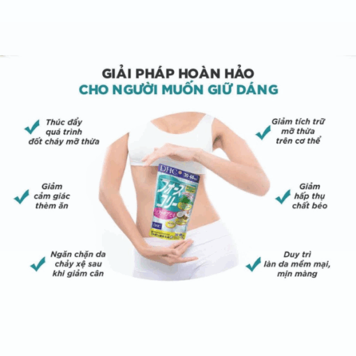 Viên Uống Tan Mỡ, Giảm Cân DHC BCAA Bổ Sung Dầu Dừa 20 Ngày