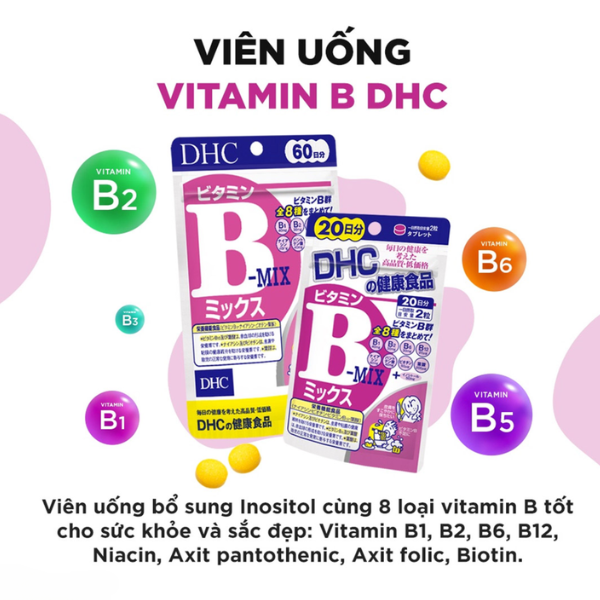 Viên Uống Vitamin B Tổng Hợp DHC 60 Ngày Gói 120 Viên