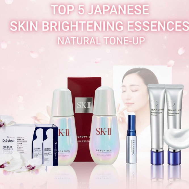 Top 5 tinh chất dưỡng trắng Nhật Bản giúp da bật tông tự nhiên