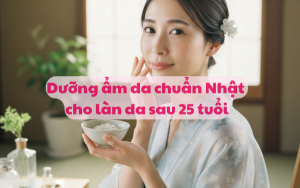 Dưỡng ẩm da chuẩn Nhật cho làn da sau 25 tuổi