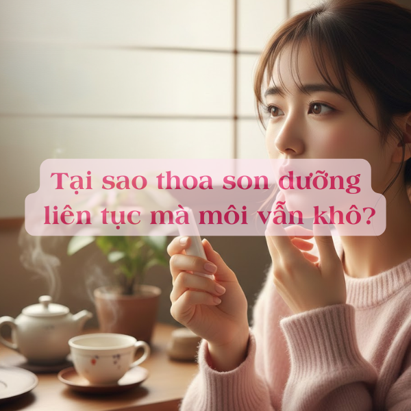 Tại sao thoa son dưỡng liên tục mà môi vẫn khô (2)